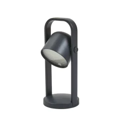 Lindby LED tafellamp Kalevi, zwart, aluminium, CCT