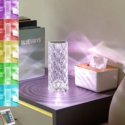 Lindby LED tafellamp Louane, 21,5 cm, USB, RGBW