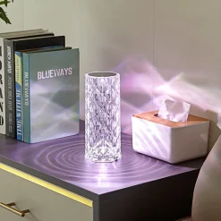 Lindby LED tafellamp Louane, 21,5 cm, USB, RGBW