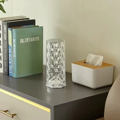 Lindby LED tafellamp Louane, 21,5 cm, USB, RGBW