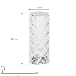 Lindby LED tafellamp Louane, 21,5 cm, USB, RGBW