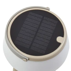 Lindby LED tafellamp Mikkel, beige, dimbaar, 7 cm