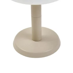 Lindby LED tafellamp Mikkel, beige, dimbaar, 7 cm