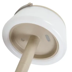 Lindby LED tafellamp Mikkel, beige, dimbaar, 7 cm
