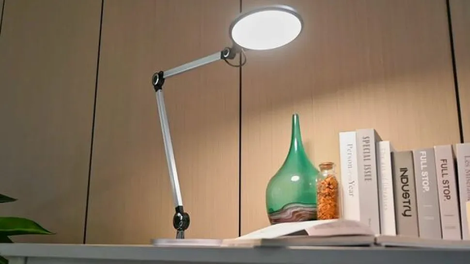 Lindby LED tafellamp Nyxaris, zilver, metaal, CCT, 50 cm