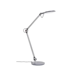 Lindby LED tafellamp Nyxaris, grijs, metaal, CCT, 50 cm