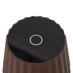 Lindby LED tafellamp op accu Esali, roestbruin, IP65