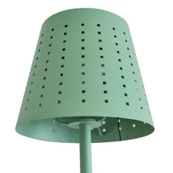 Lindby LED tafellamp op zonne-energie Hilario, groen, ijzer, oplaadbare