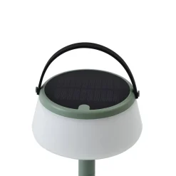 Lindby LED tafellamp op zonne-energie Mikkel, groen, dimbaar