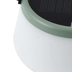 Lindby LED tafellamp op zonne-energie Mikkel, groen, dimbaar