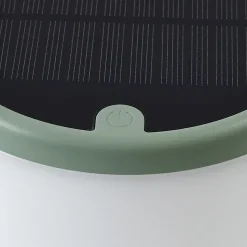 Lindby LED tafellamp op zonne-energie Mikkel, groen, dimbaar