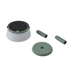 Lindby LED tafellamp op zonne-energie Mikkel, groen, dimbaar