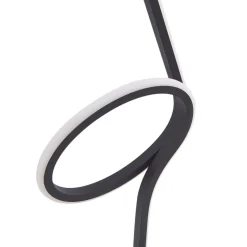 Lindby LED tafellamp Pajaro, 49cm, zwart, aluminium, flamingo