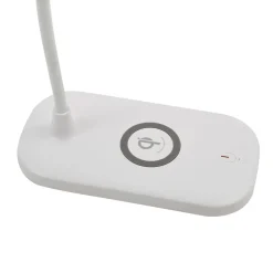 Lindby LED tafellamp Siona, wit, CCT, dimbaar, laadstation