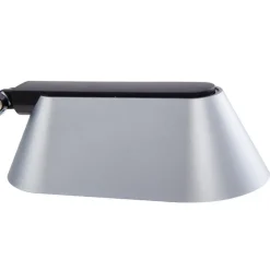 Lindby LED tafellamp Thies, grijs, ABS, hoogte 78cm, dimbaar