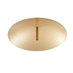 Lindby LED tafellamp Tiama, metaal, zwart/goud, Ø 30 cm