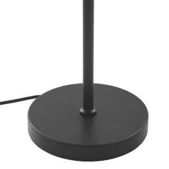 Lindby LED tafellamp Tiama, metaal, zwart/goud, Ø 30 cm