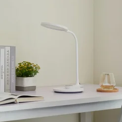 Lindby LED tafellamp Valtaria, wit, CCT, dimbaar