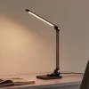 Lindby LED tafellamp Valtaris, grijs, aluminium, CCT, dimbaar
