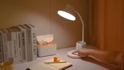 Lindby LED tafellamp Zephyra, wit, CCT, dimbaar