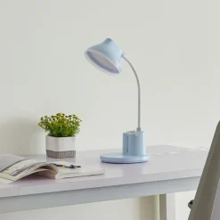 Lindby LED tafellamp Zephyra, blauw, CCT, dimbaar