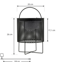 Lindby LED terraslamp Achilleas, RGBW, zwart