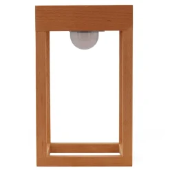 Lindby LED terraslamp Peransa, hout, 25 cm hoog