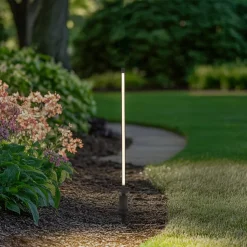 Lindby LED tuinpadverlichting Neano, 80 cm, zwart, metaal, IP65