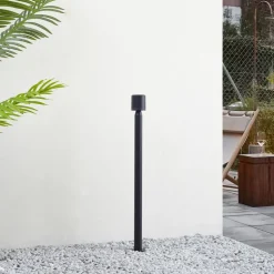 Lindby LED tuinpadverlichting Amila, zwart, aluminium, IP54