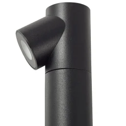 Lindby LED tuinpadverlichting Luzian, hoogte 80 cm, zwart, grondspies