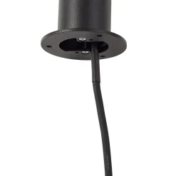Lindby LED tuinpadverlichting Luzian, hoogte 80 cm, zwart, grondspies