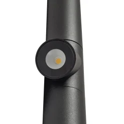 Lindby LED tuinpadverlichting Luzian, hoogte 120cm, zwart, grondspies