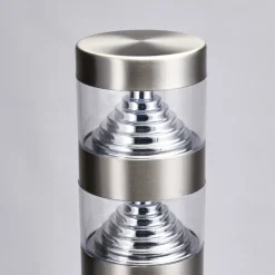 Lindby LED tuinpadverlichting Lanea, 60 cm, grijs, sensor, IP44