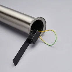 Lindby LED tuinpadverlichting Lanea, 60 cm, grijs, sensor, IP44