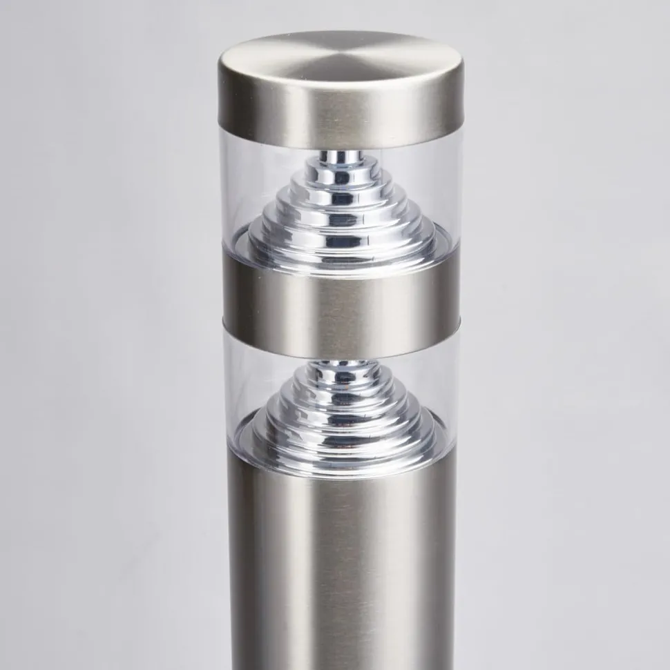 Lindby LED tuinpadverlichting Lanea, 60 cm, grijs, roestvrij staal, IP44