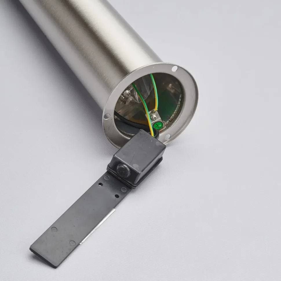 Lindby LED tuinpadverlichting Lanea, 60 cm, grijs, roestvrij staal, IP44