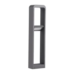 Lindby LED tuinpadverlichting Darko, 100cm, grijs, metaal, IP54