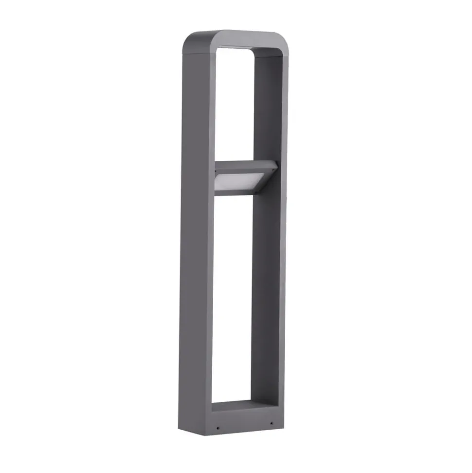 Lindby LED tuinpadverlichting Darko, 100cm, grijs, metaal, IP54