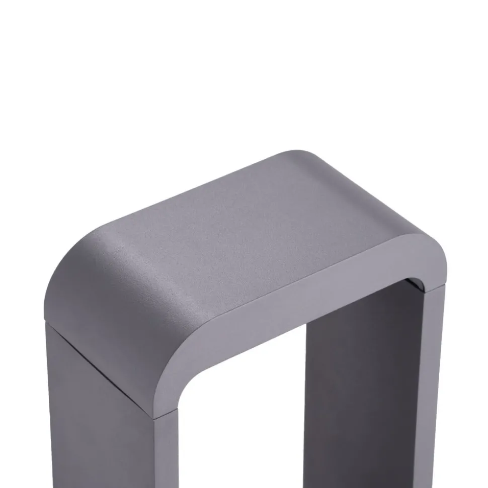 Lindby LED tuinpadverlichting Darko, 100cm, grijs, metaal, IP54