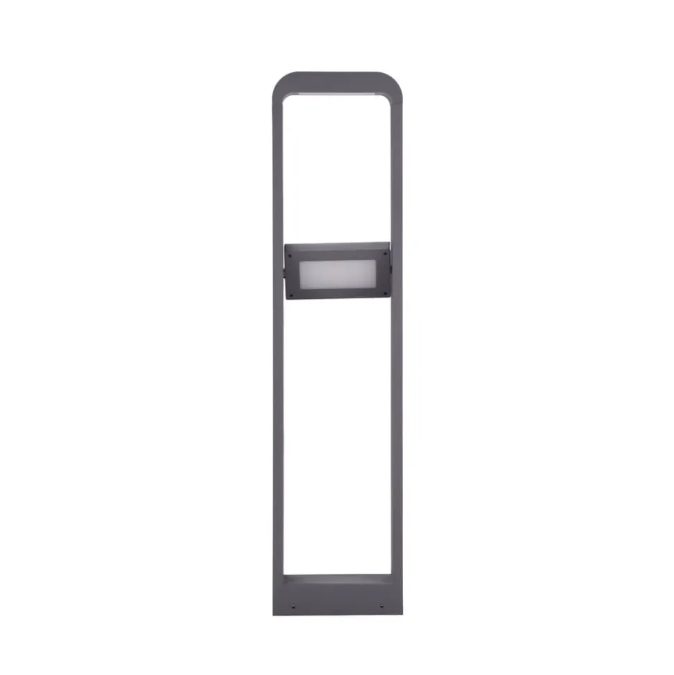 Lindby LED tuinpadverlichting Darko, 100cm, grijs, metaal, IP54