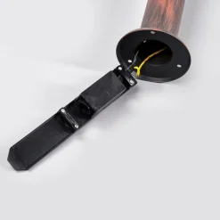 Lindby LED tuinpadverlichting Pavlos, 76 cm, roestkleurig, roestvrij staal