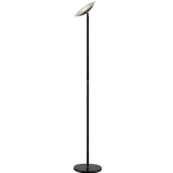 Lindby LED uplighter Malea, 180 cm, zwart, metaal