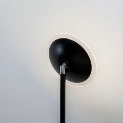 Lindby LED uplighter Malea, 180 cm, zwart, metaal