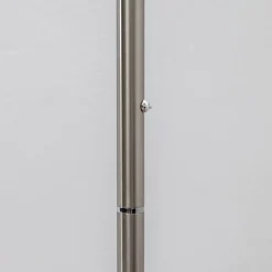 Lindby LED uplighter Malea, 180 cm, nikkel, metaal