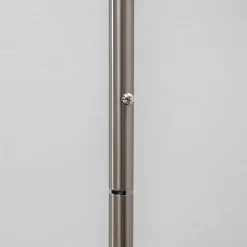 Lindby LED uplighter Malea, 180 cm, nikkel, metaal