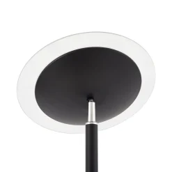 Lindby LED uplighter Malea, 180 cm, zwart, leesarm