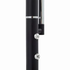 Lindby LED uplighter Malea, 180 cm, zwart, leesarm