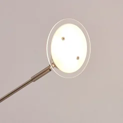 Lindby LED vloerlamp Anea, 168 cm, 3-lamps, nikkelkleurig