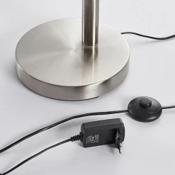 Lindby LED vloerlamp Anea, 168 cm, 3-lamps, nikkelkleurig