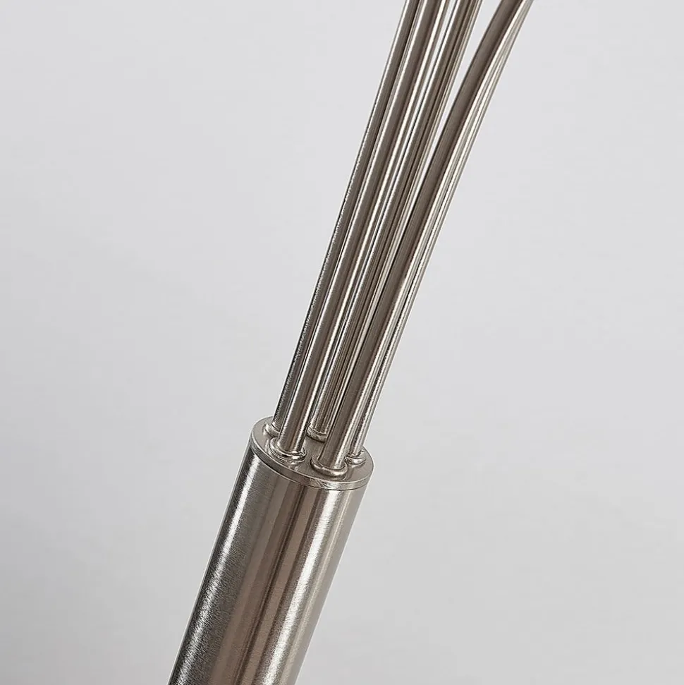 Lindby LED vloerlamp Anea, 179 cm, 5-lamps, nikkelkleurig